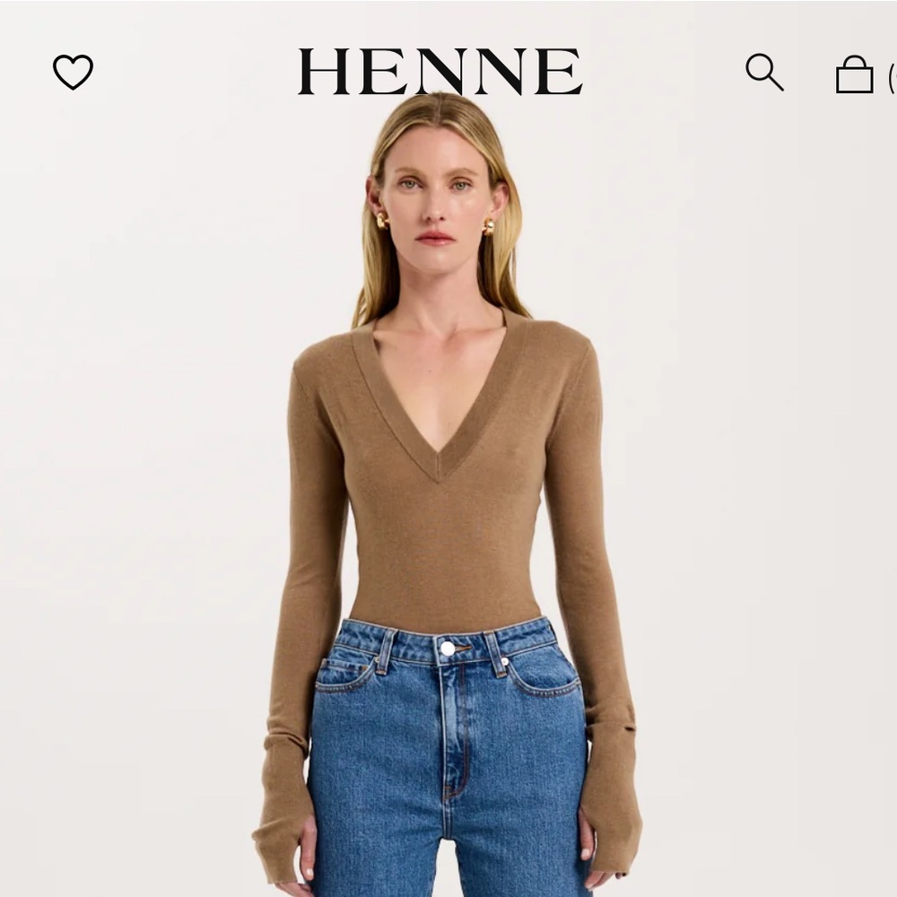 Henne Tan Long Sleeve Top